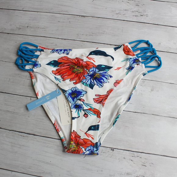 Cupshe Women's Swim Top High Waist Bikini Bottoms Size L Swimsuit Lot - Picture 4 of 9